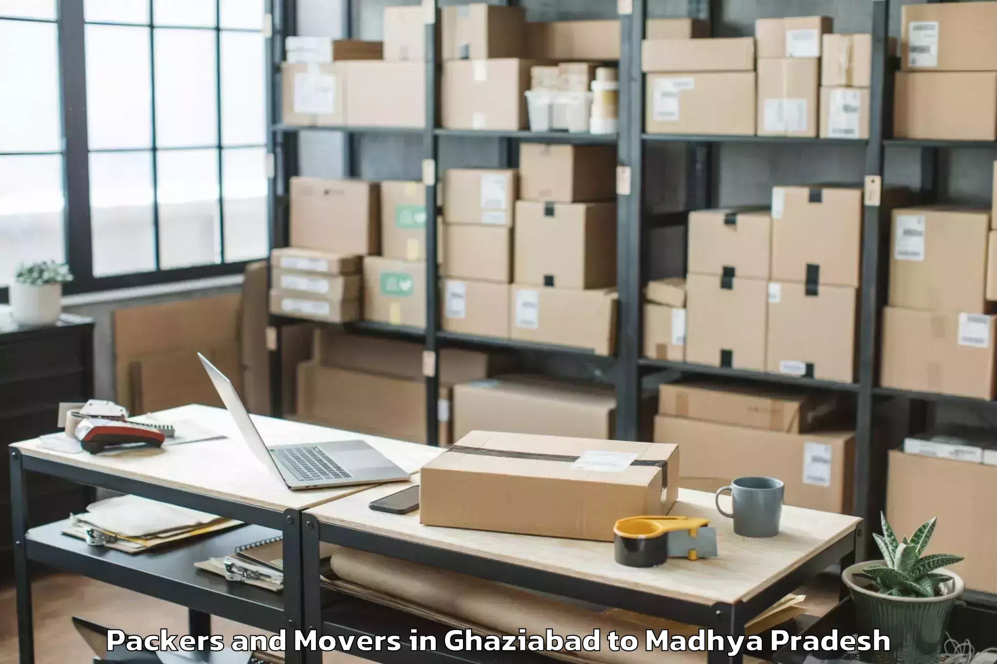 Get Ghaziabad to Sage University Indore Packers And Movers